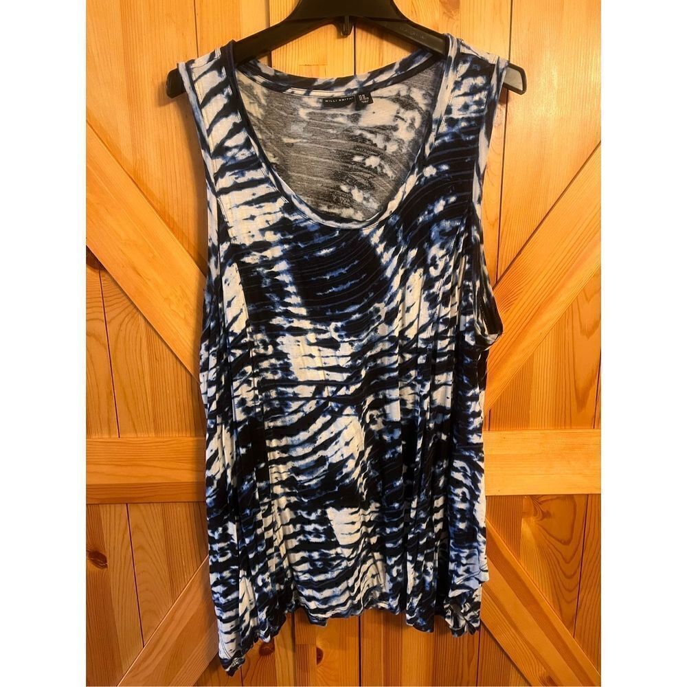 Willi Smith, Sleeveless blouse, size 3X
(1390)